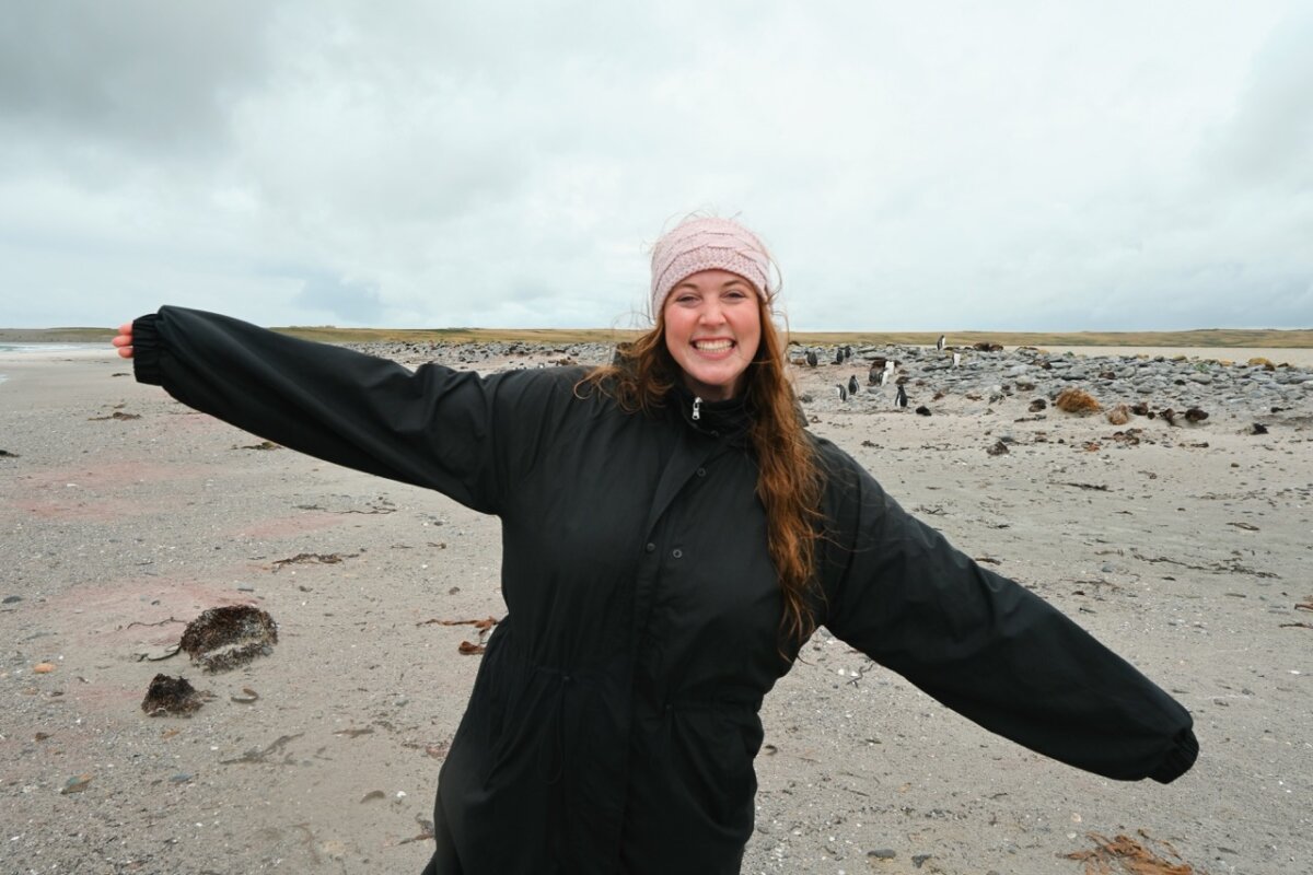 Allie Hubers in Falkland Islands