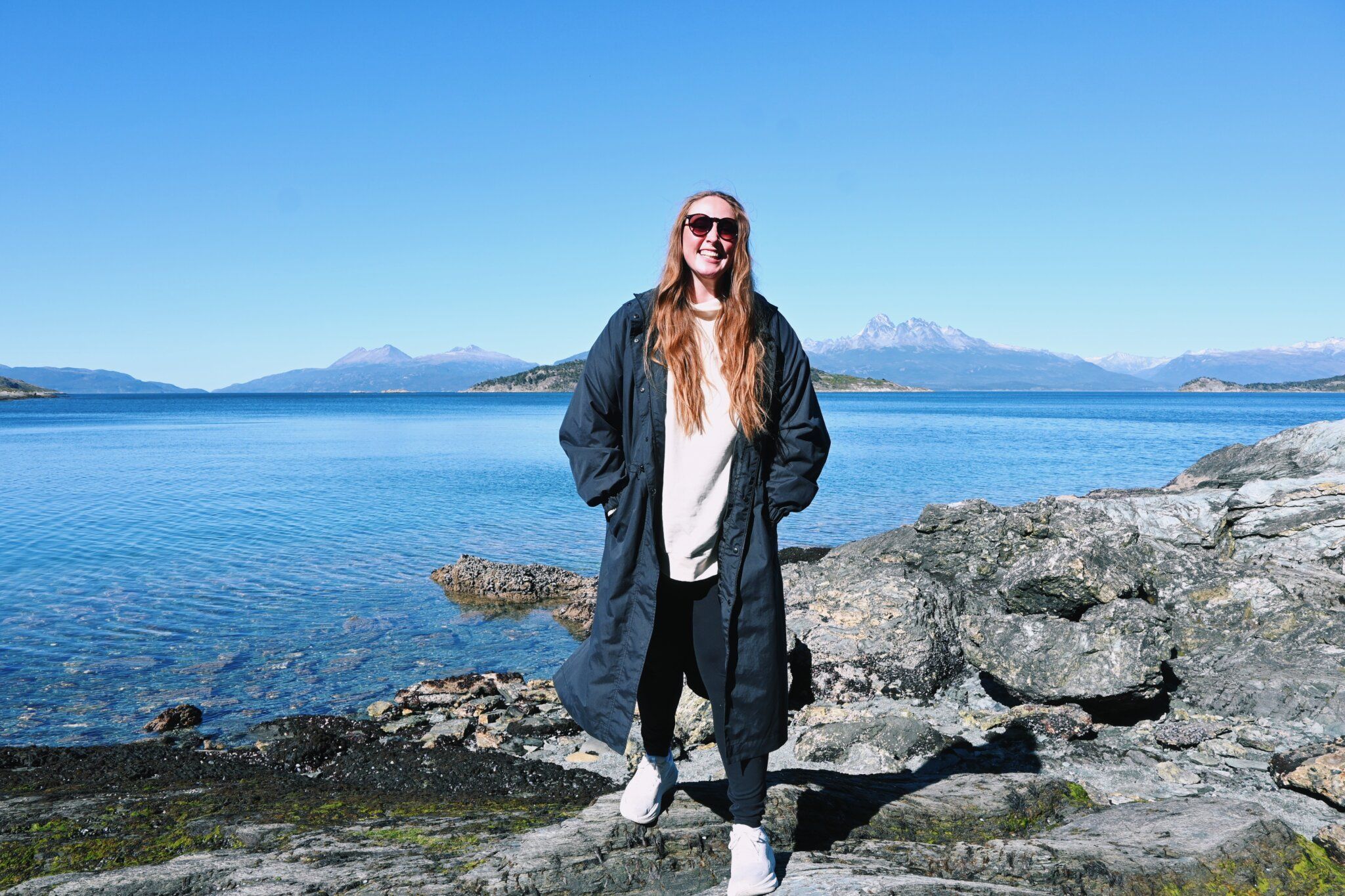Allie Hubers in Tierra del Fuego National Park, Argentina during cruise excursion