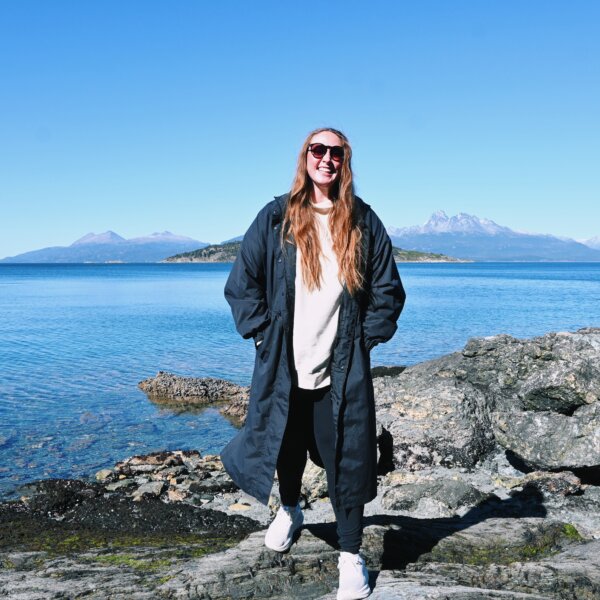 Allie Hubers in Tierra del Fuego National Park, Argentina during cruise excursion
