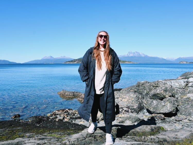 Allie Hubers in Tierra del Fuego National Park, Argentina during cruise excursion