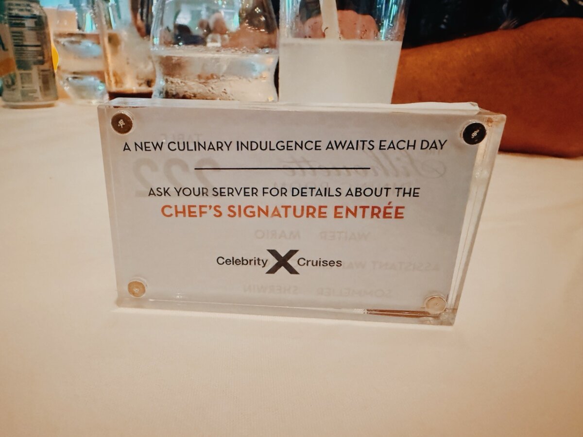 Celebrity Cruise Chef Special