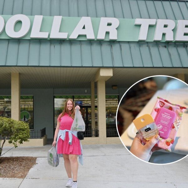 Allie Hubers Shopping at Dollar Tree for Cruise Essentials