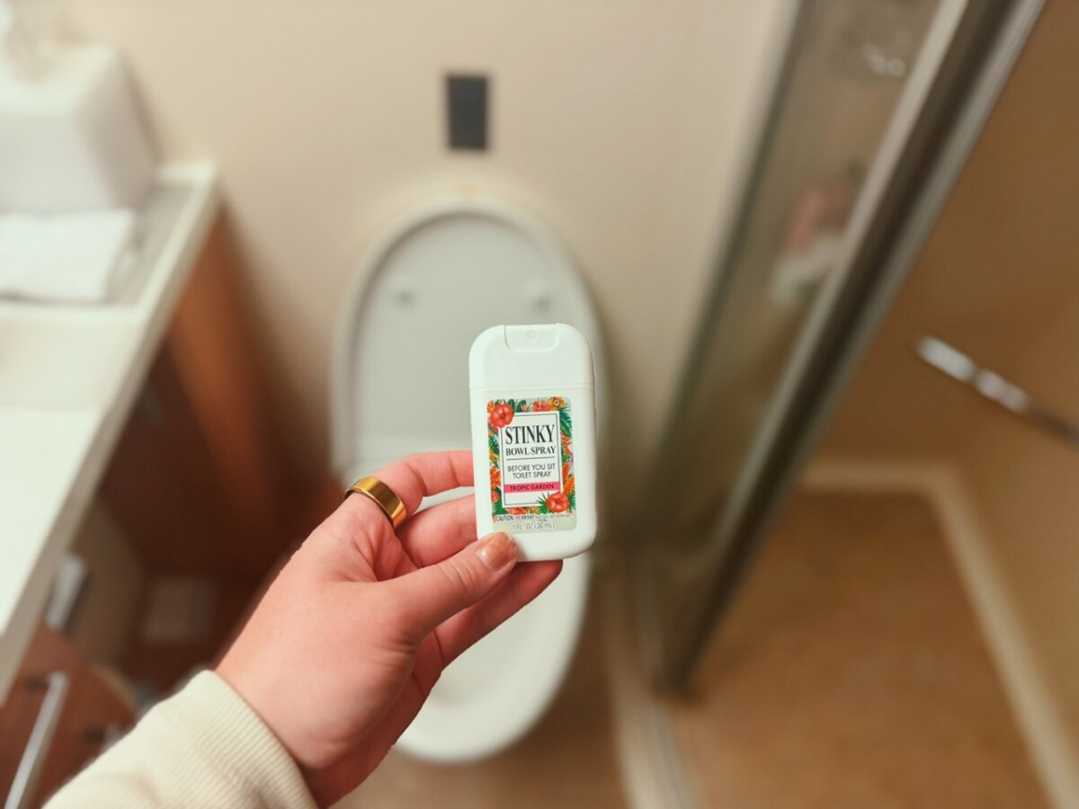 Dollar Tree Cruise Essentials stinky bowl toilet spray