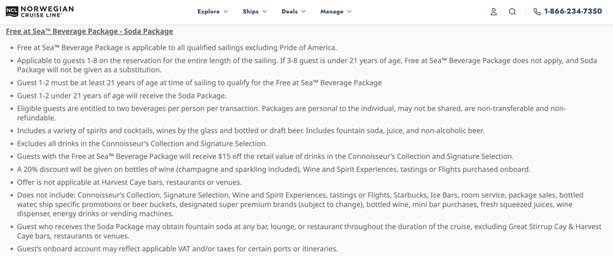 NCL Free at Sea Great Stirrup Cay Policy