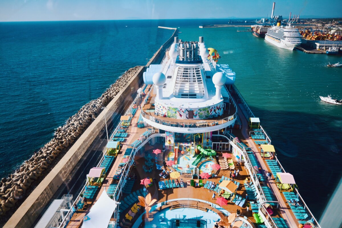 Aerial view of Odyssey of the Seas