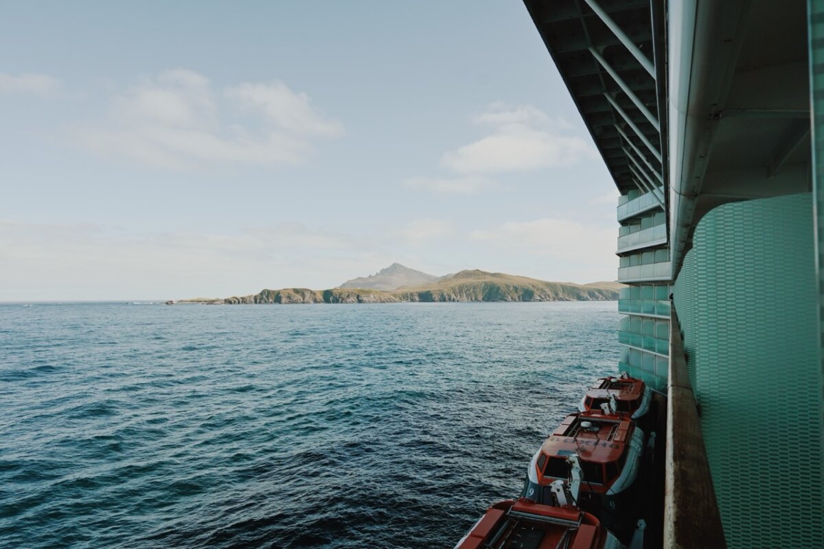 Celebrity Equinox cruising at Cape Horn