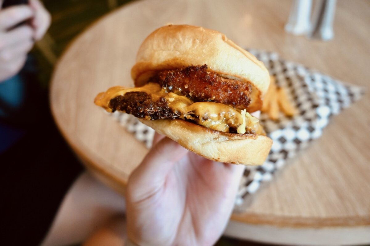 Burger from Guy's Burger Joint Carnival Cruise Line 