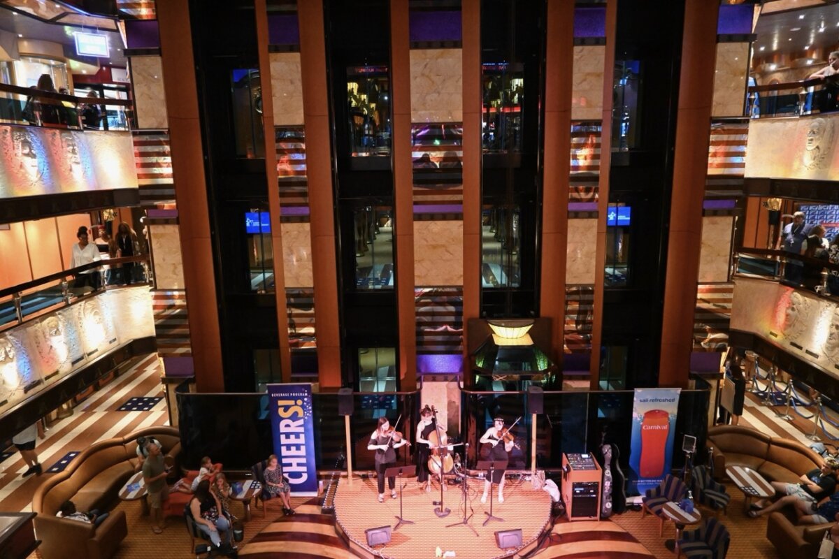 Carnival Valor Atrium Decor