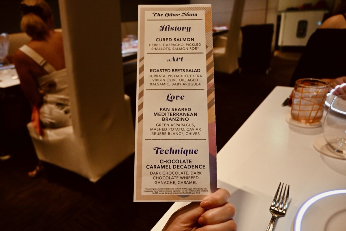 Le Petit Chef Menu on Celebrity Cruises