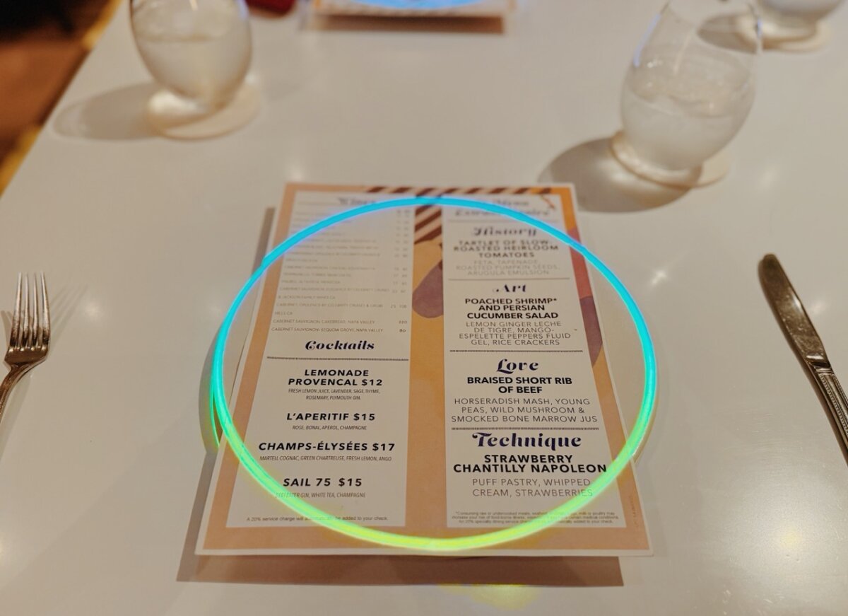 Celebrity Cruises Le Petit Chef Menu