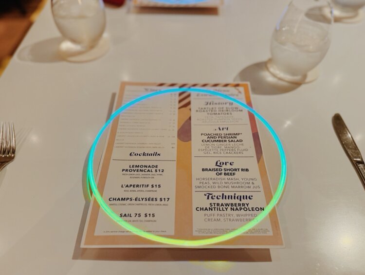 Celebrity Cruises Le Petit Chef Menu