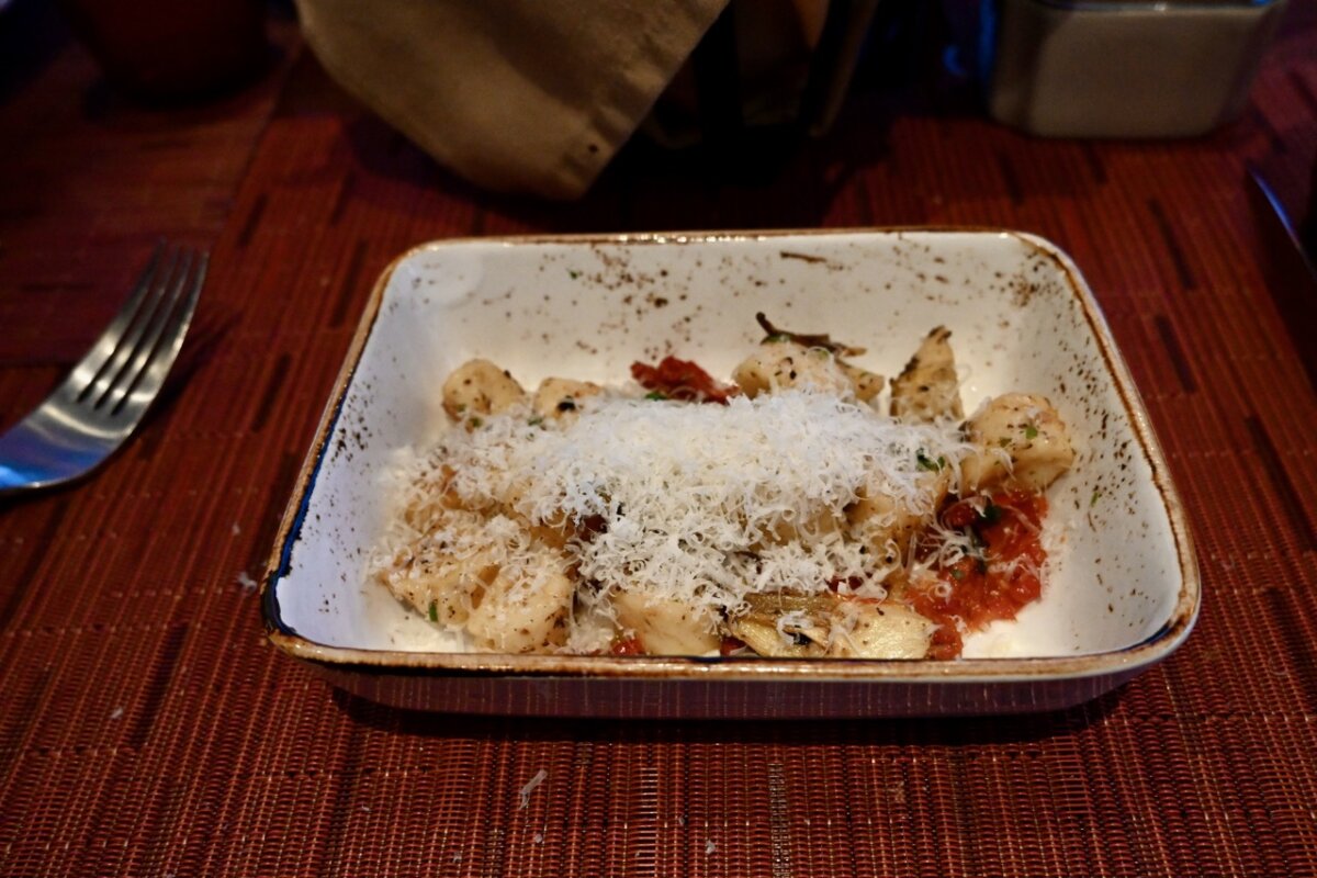 Celebrity Cruises Tuscan Grille Gnocchi