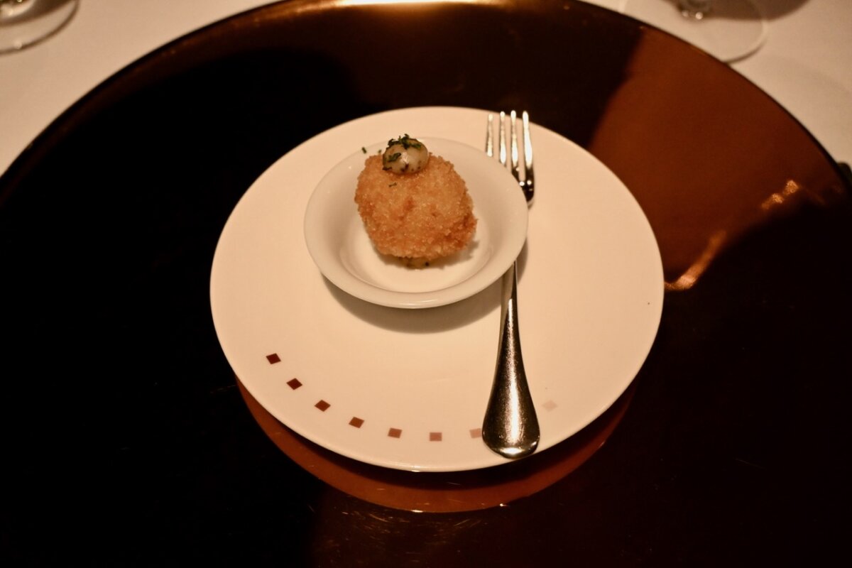 Celebrity Murano Restaurant Ham and Cheese Croquette