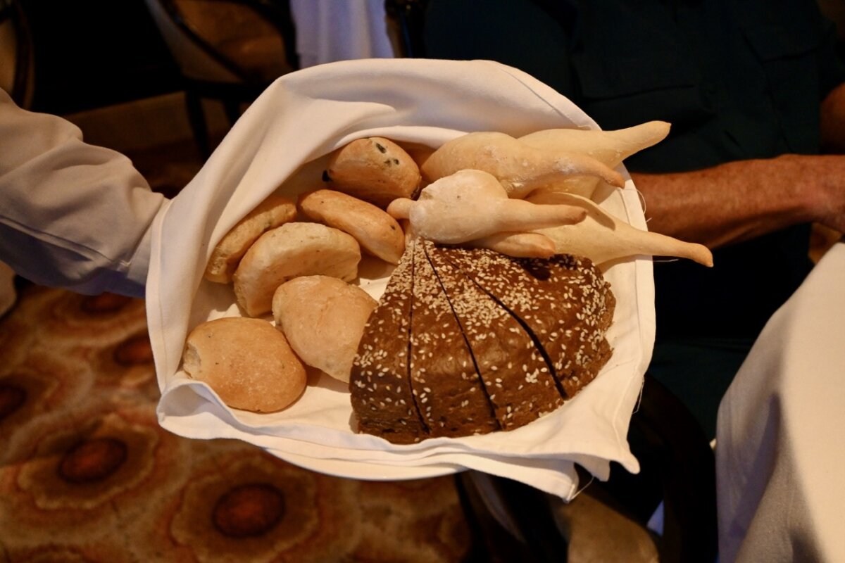 Celebrity Murano Restaurant Bread basket