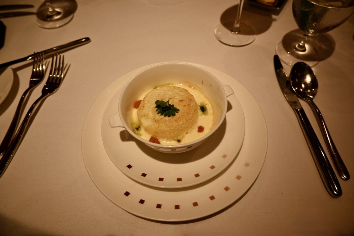 Celebrity Murano Restaurant Goat Cheese Souffle 