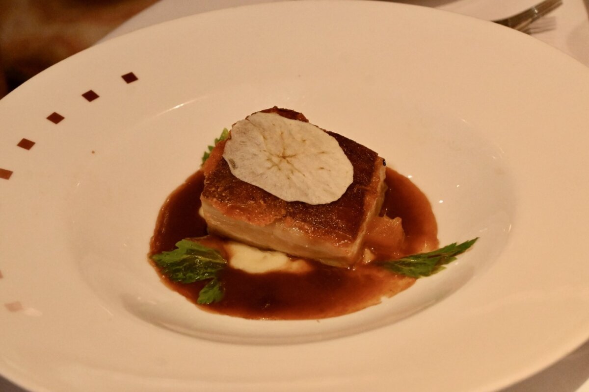 Celebrity Murano Restaurant Goat Pork Belly