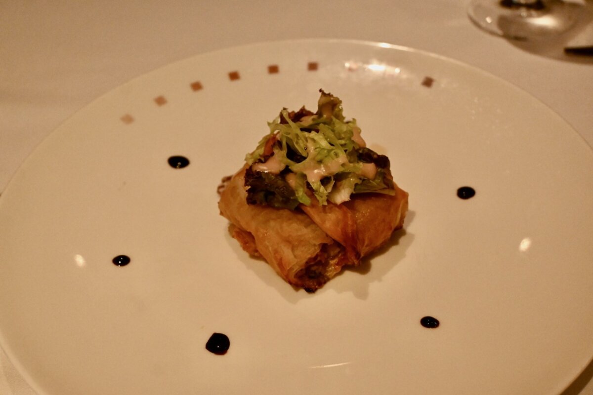 Celebrity Murano Restaurant baked pear