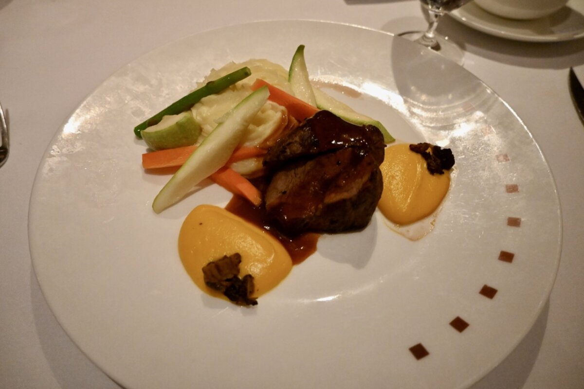 Celebrity Murano Restaurant veal entree