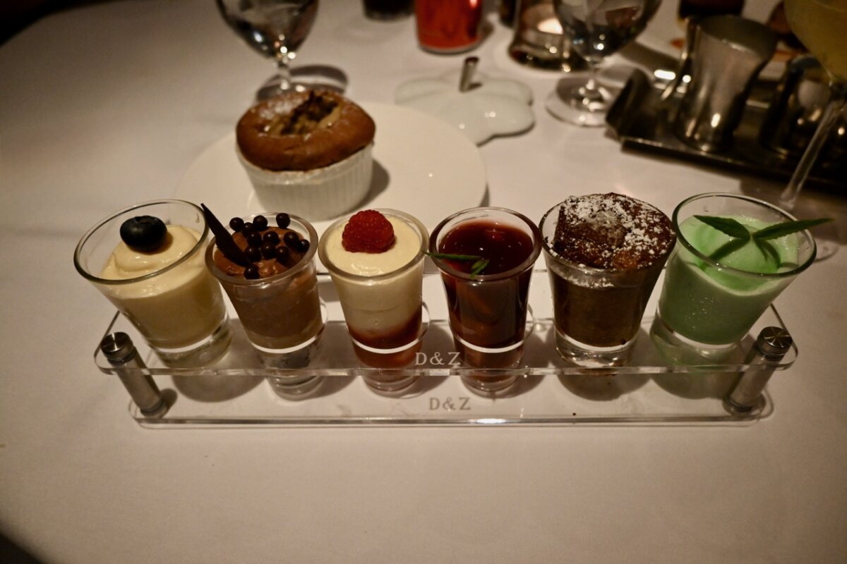 Celebrity Murano Restaurant dessert mini flight