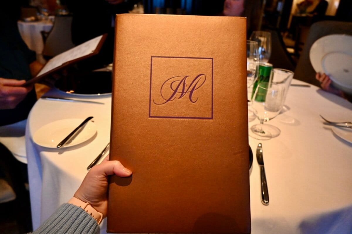 Celebrity Cruises Murano Menu