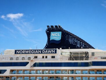 Norwegian Dawn Docked in Africa