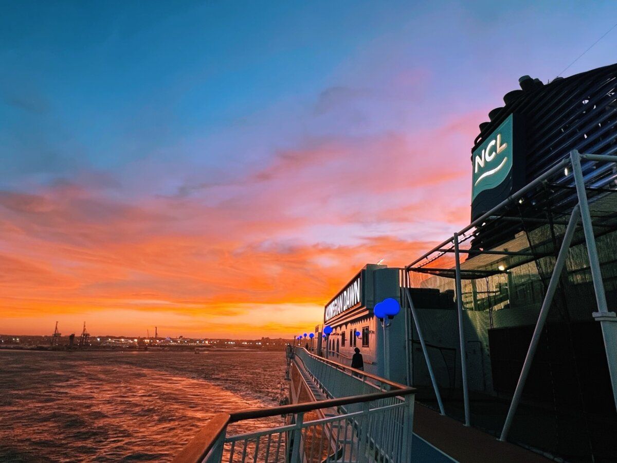 Norwegian Dawn Sunset in South Africa