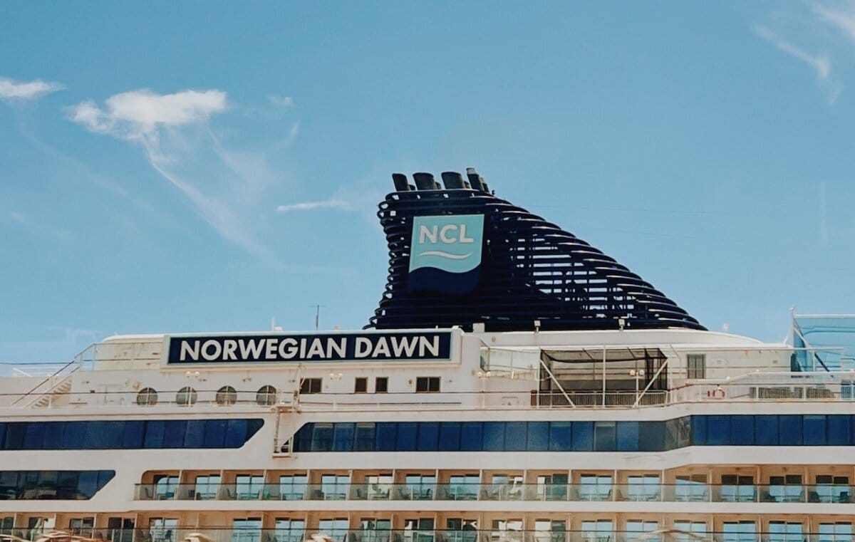Norwegian Dawn Docked in Africa