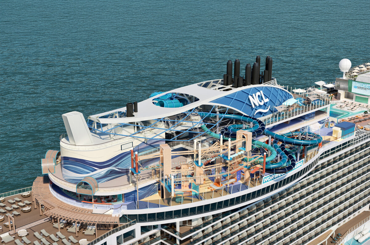 Norwegian Aura Ocean Heights Aerial View