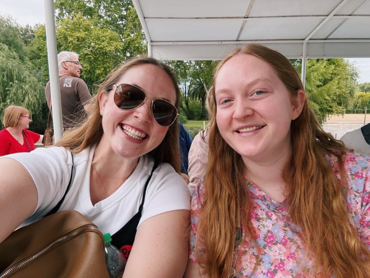 Allie Hubers and Angie Vognild on Shore Excursion in South America