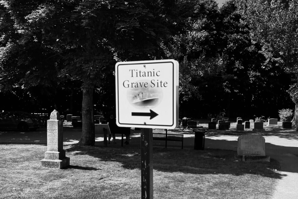 Titanic Graveyard Sign in Halifax