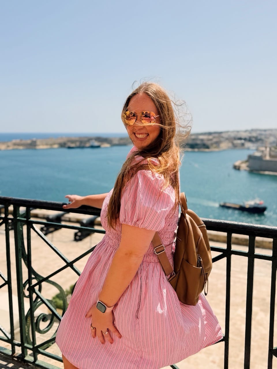 Allie Hubers at Upper Barrakka Gardens, Malta