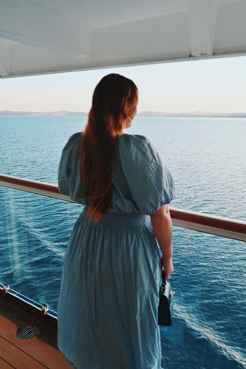 Allie Hubers on Norwegian Cruise Line Club Balcony Suite