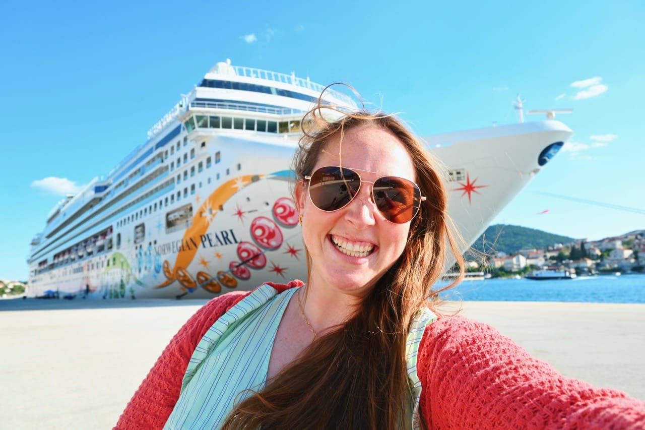 Allie Hubers on Norwegian Pearl in Croatia