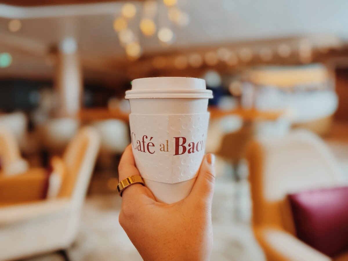 Celebrity Cruises Cafe al Bacio latte