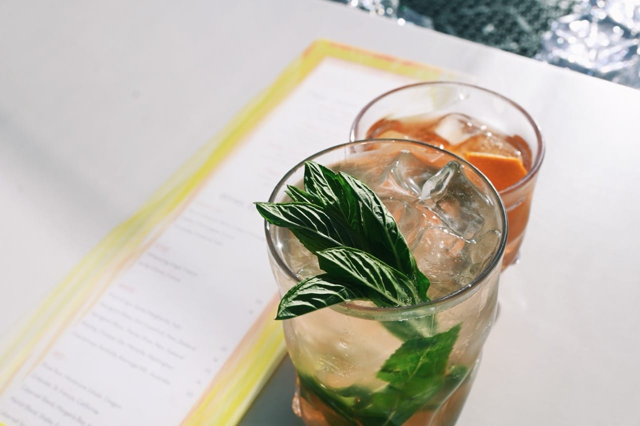 Mojito and Old Fashioned Cocktail on Cruise Ship
