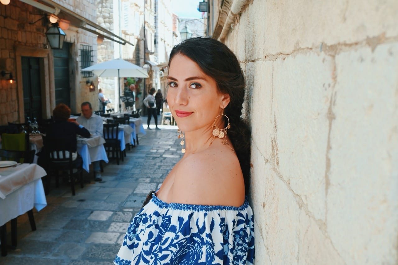 Rosina Cheverez in Dubrovnik, Croatia in European Cruise Outfit