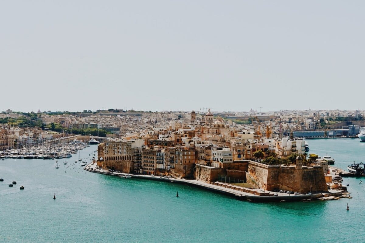Malta Island View from Upper Garden
