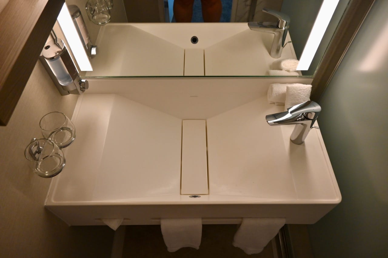 Norwegian Cruise Line Club Balcony Suite sink