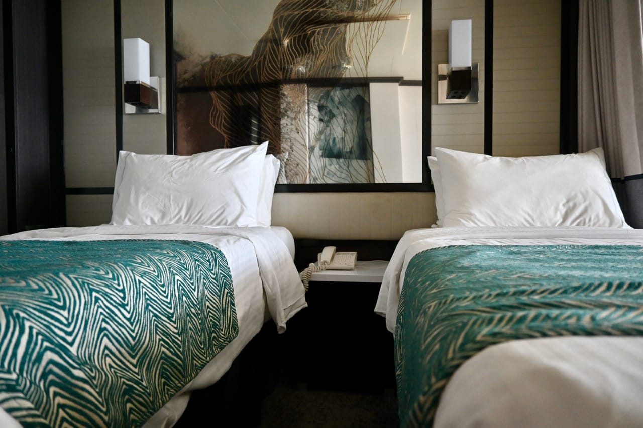 Norwegian Cruise Line Club Balcony Suite beds