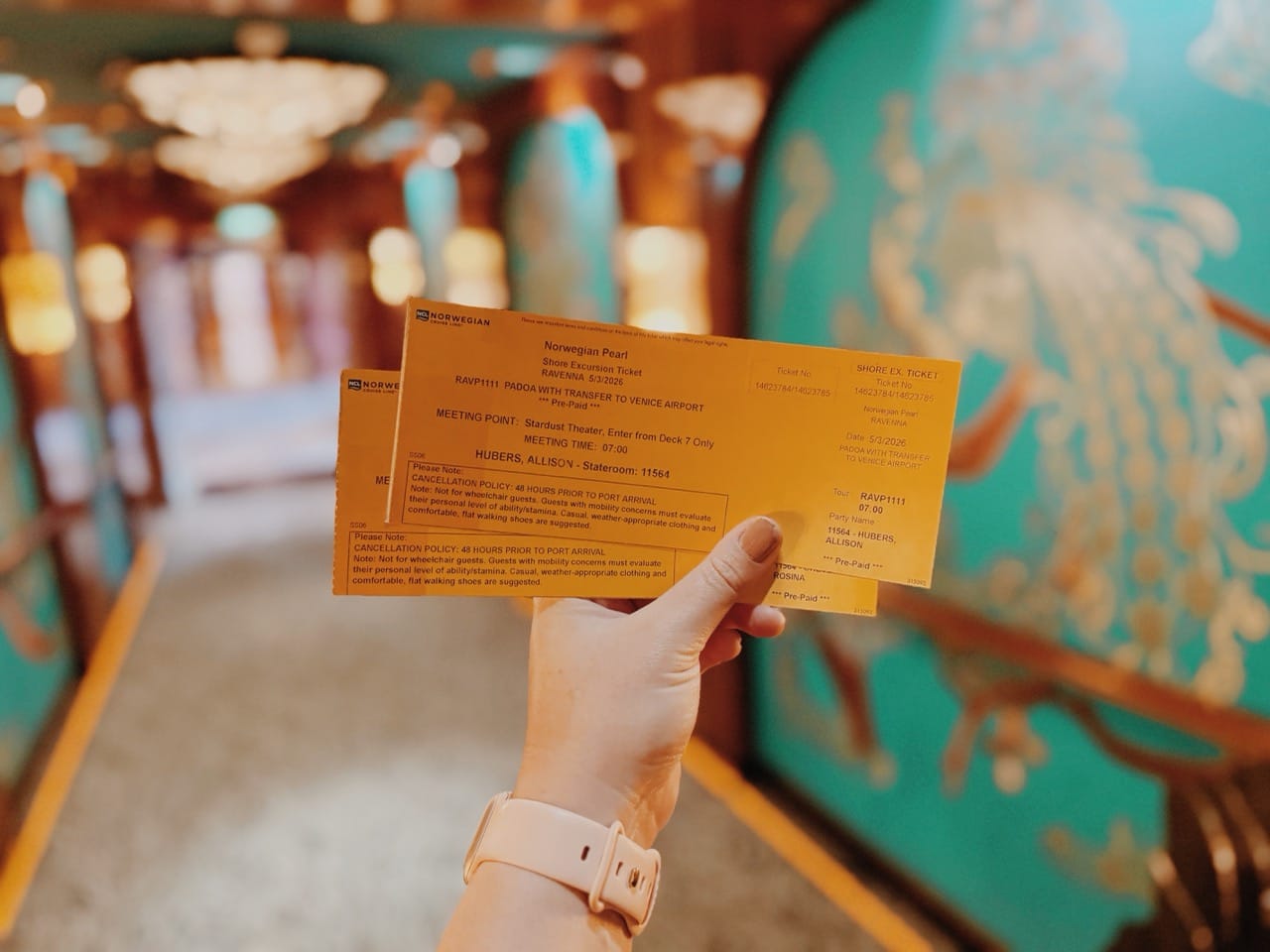 NCL Cruise Excursion Tickets for Ravenna