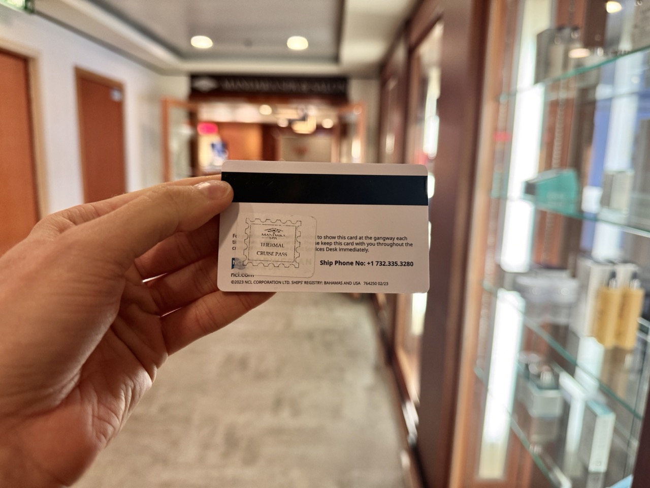 Norwegian Jade Thermal Spa Pass Card