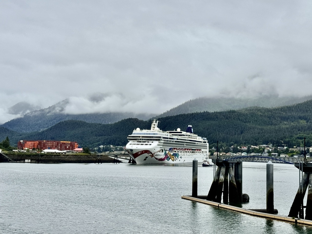 Norwegian Jewel docked in Alaska