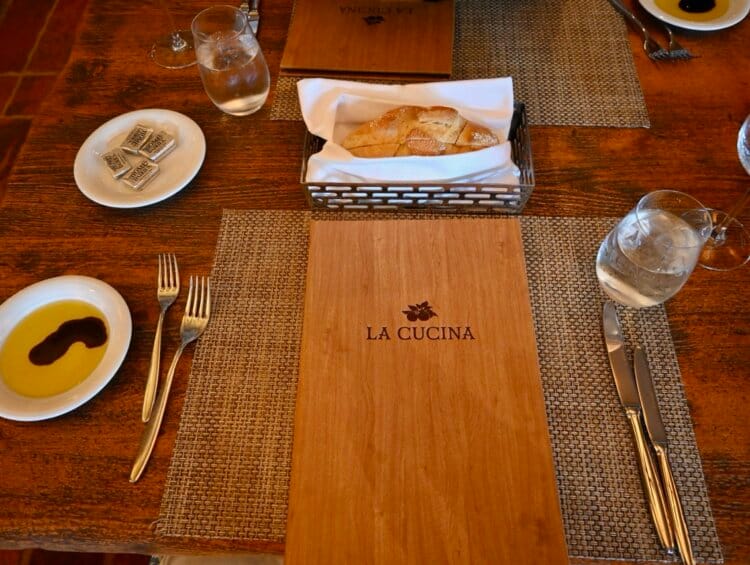 NCL La Cucina Restaurant Menu