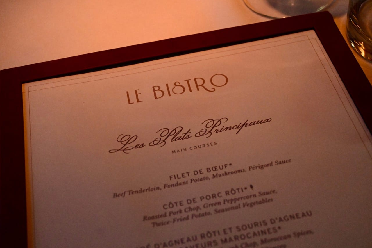 NCL Le Bistro Menu