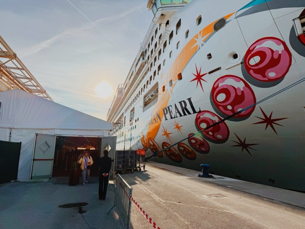 NCL Pearl docked in Ravenna, Italy