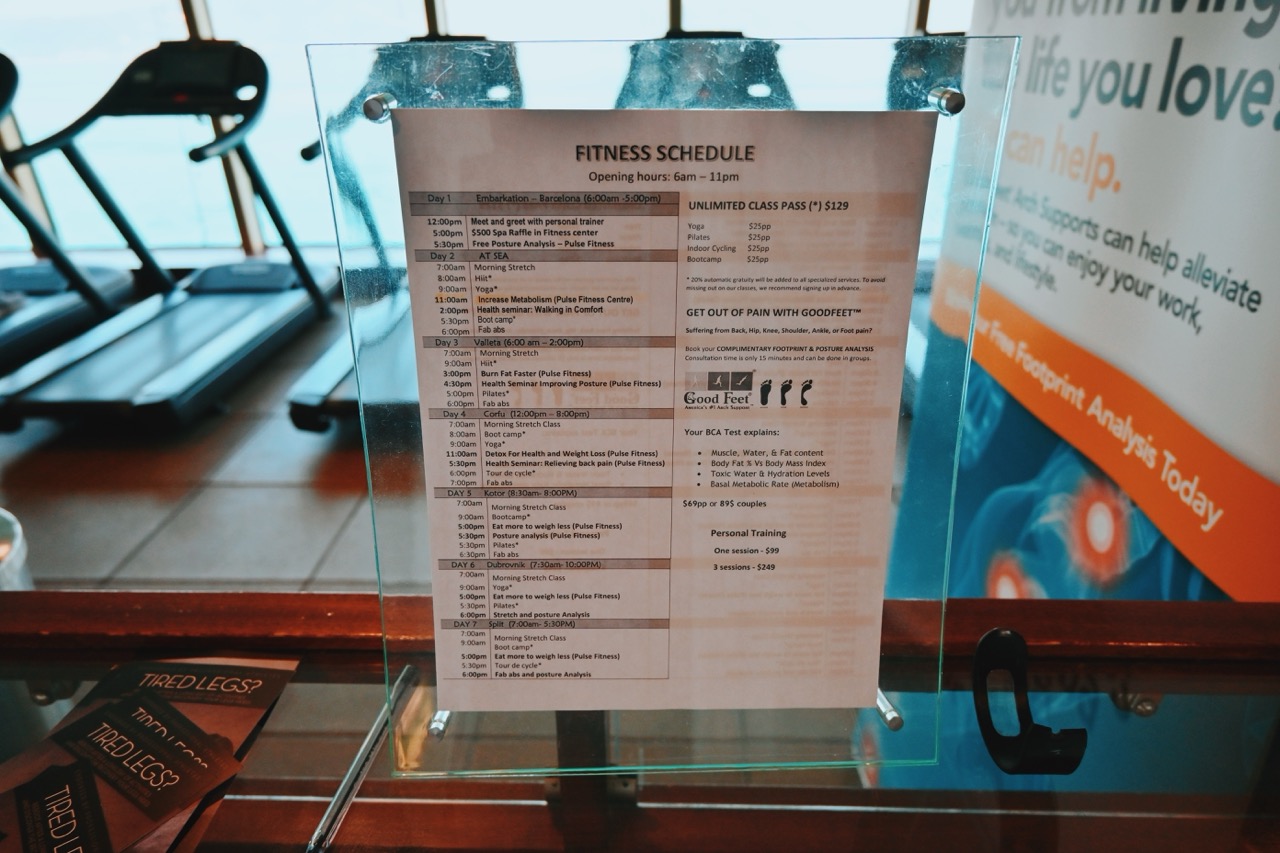 Norwegian Cruise Line Fitness Prices