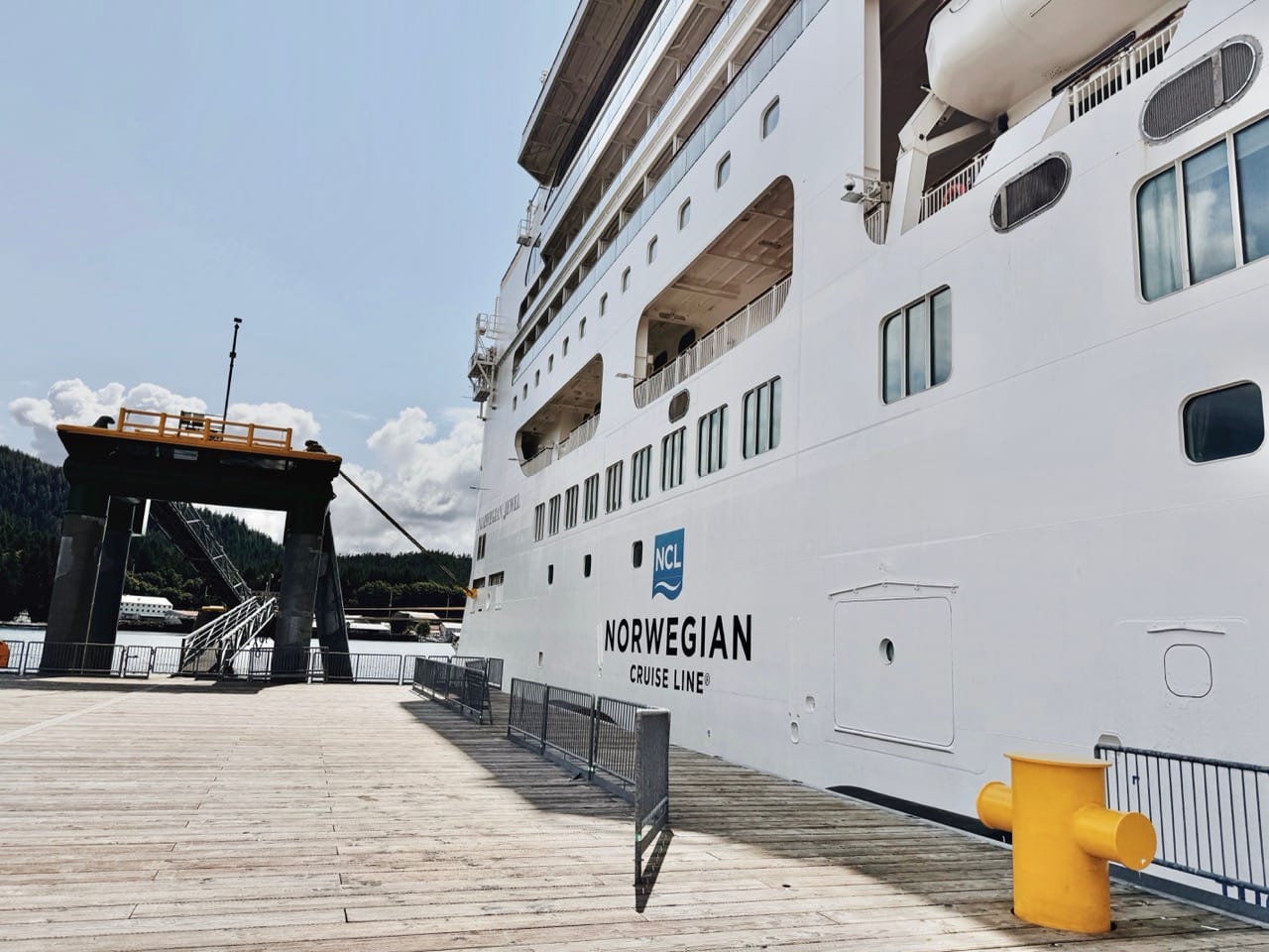 Norwegian Jewel docked in Alaska
