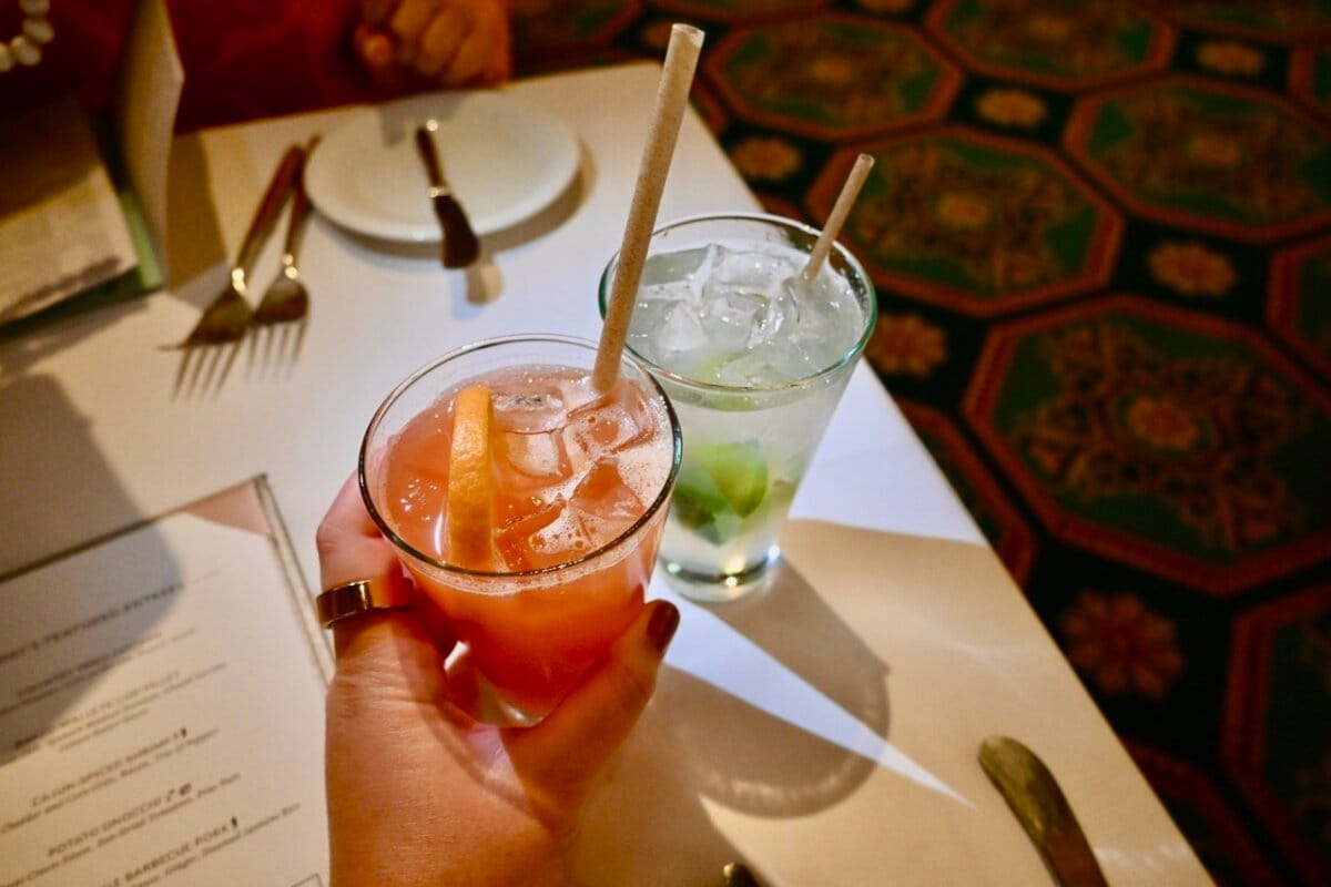 Norwegian Cruise Line cocktails in main dining room