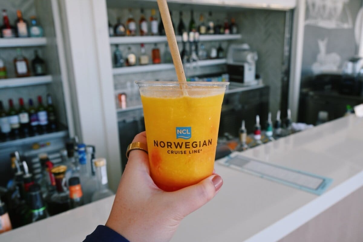 Norwegian Cruise Line Mango Madness cocktail