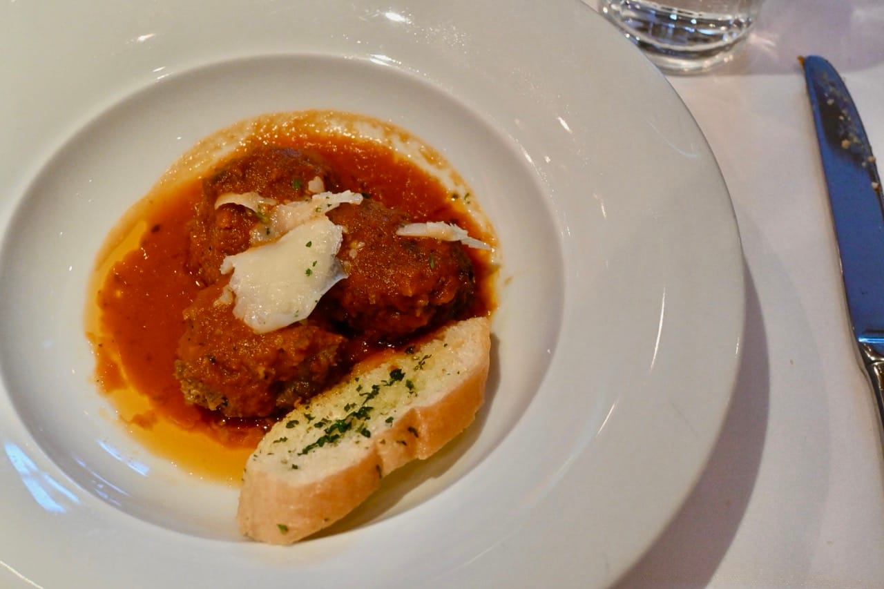 Norwegian Cruise Line Main Dining Room Italian Meatballs
